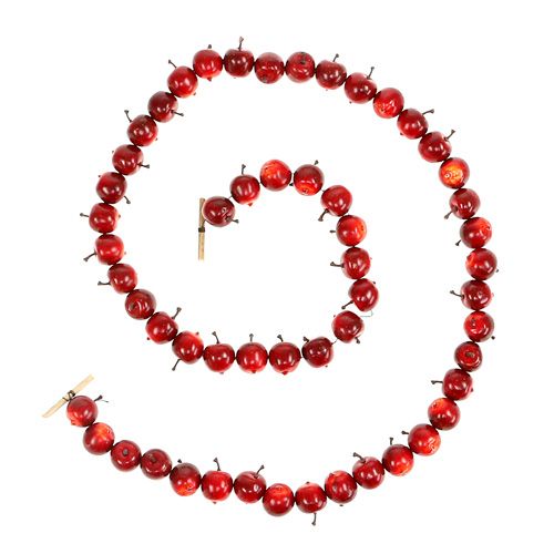 Floristik24 Guirlande pomme rouge L 110cm