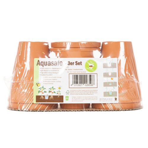 Réservoir d'eau Aquasafe avec fontaine à insectes pour jardin, balcon, terrasse, 12 cm, lot de 3 | Floristik24.be