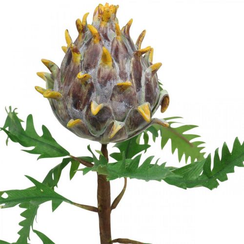 Article Déco artichaut violet plante artificielle décoration automne Ø7.5cm H42cm