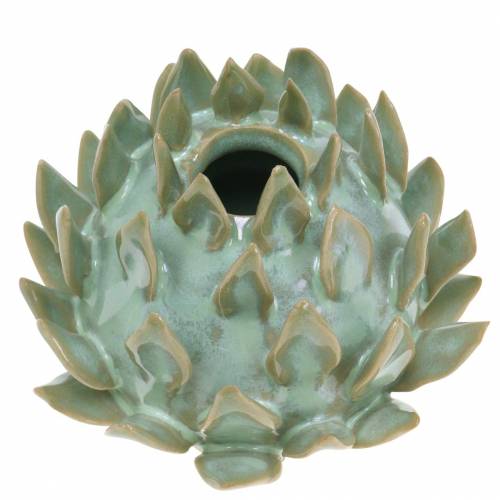 Floristik24 Vase décoratif art choc céramique vert Ø9.5cm H9cm