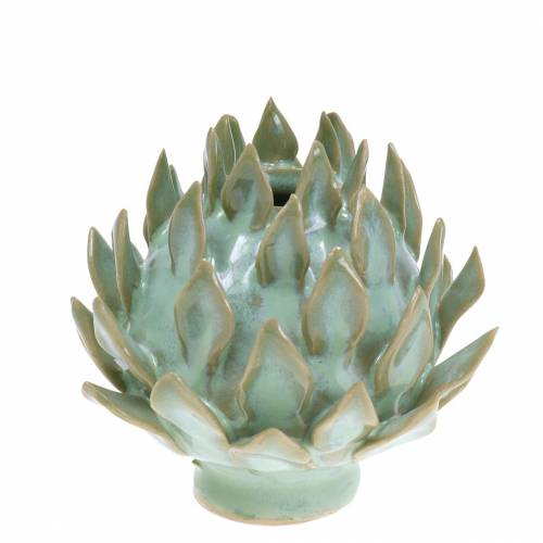 Floristik24 Vase décoratif art choc céramique vert Ø9.5cm H9cm