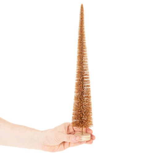 Décoration de sapin de Noël artificiel, fine, avec base en bois, 40 cm, 3 pièces | Floristik24.be