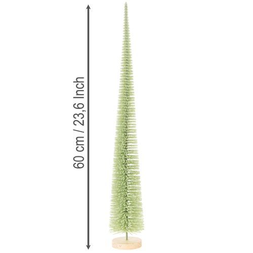 Sapin de Noël artificiel, sapin décoratif sur socle en bois, 60 cm | Floristik24.be