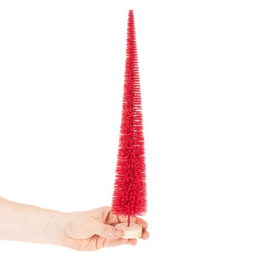 Sapin de Noël décoratif étroit, sapin de Noël artificiel sur socle en bois, 40 cm, 3 pièces | Floristik24.be