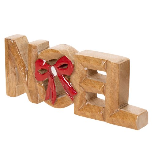 Inscription « Noël » avec nœud, décoration de Noël, 18 cm | Floristik24.be