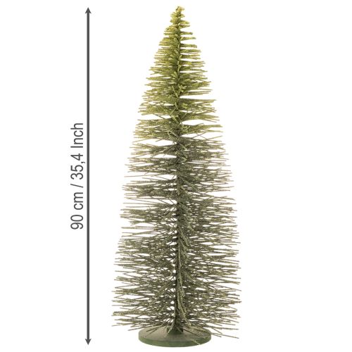 Sapin de Noël artificiel vert avec support pour décoration de table, 90 cm | Floristik24.be