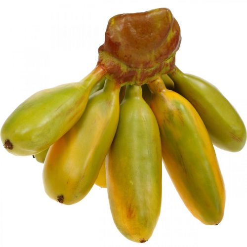 Floristik24 Régime artificiel de banane, fruit décoratif, bébé banane L7–9cm