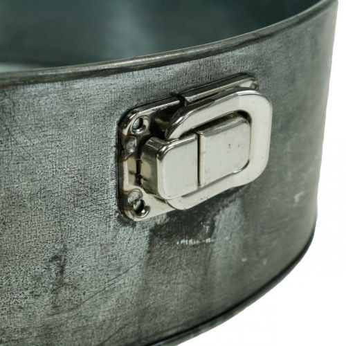 Floristik24 Jardinière, moule à pâtisserie décoratif, moule à charnière pour plantation, décoration métal Ø24cm H7,5cm