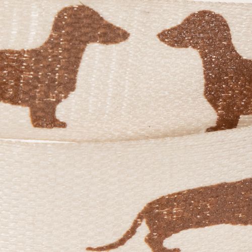 Ruban cadeau à motif teckel