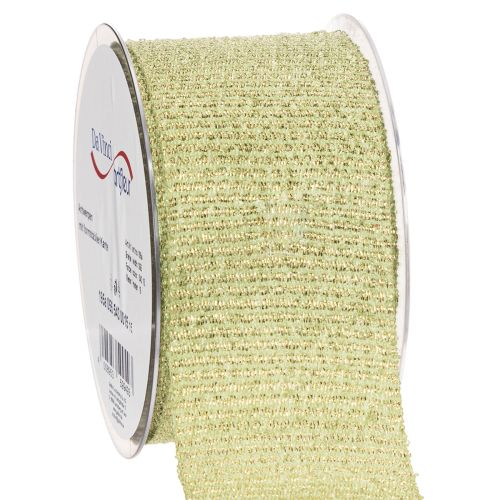 Ruban décoratif à paillettes, large ruban pour emballage cadeau, 55 mm de large, 15 m de long