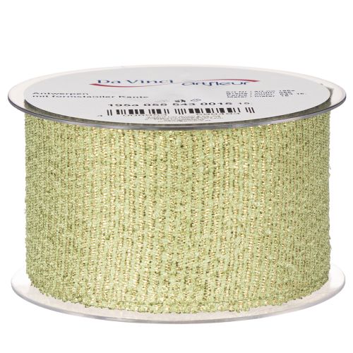 Ruban décoratif à paillettes, large ruban pour emballage cadeau, 55 mm de large, 15 m de long | Floristik24.be