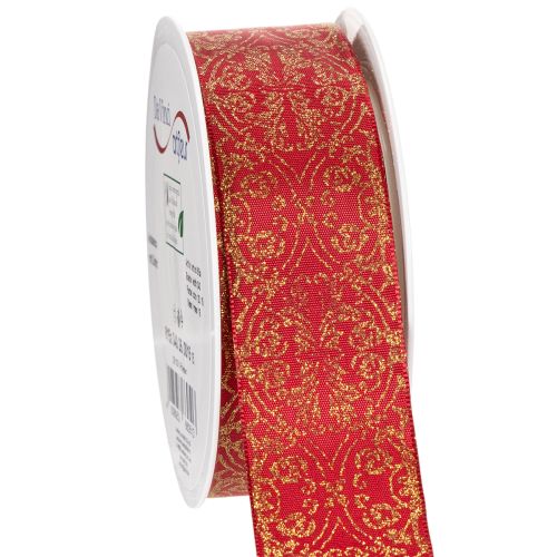 Ruban cadeau à motif festif pour loisirs créatifs et décoration, 40 mm x 15 m acheter | Floristik24.be