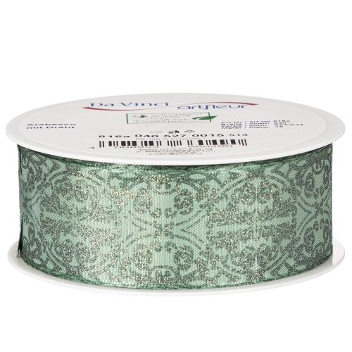 Ruban cadeau à motif classique pour nœuds et décoration, 40 mm x 15 m | Floristik24.be
