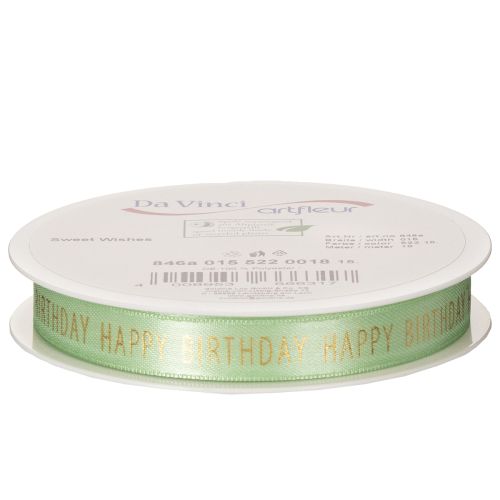 Article Ruban « Joyeux anniversaire » pour emballage cadeau décoratif, 18 m