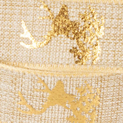 Ruban décoratif, motif cerf, ruban de Noël, 15 mm x 15 m | Floristik24.be