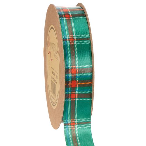 Ruban cadeau, motif à carreaux, tartan écossais, 25 mm, 20 m