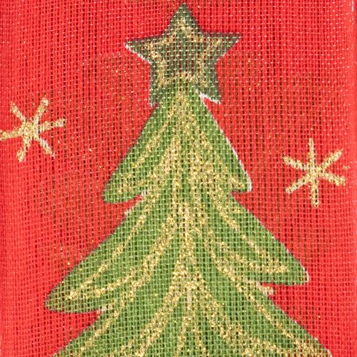 Ruban cadeau sapin de Noël avec étoiles 40 mm 15 m | Floristik24.be