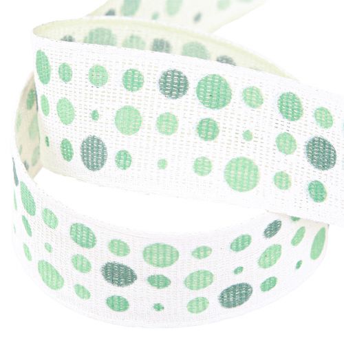 Article Ruban Ruban Coton Maritime Pois Turquoise 25mm 18m