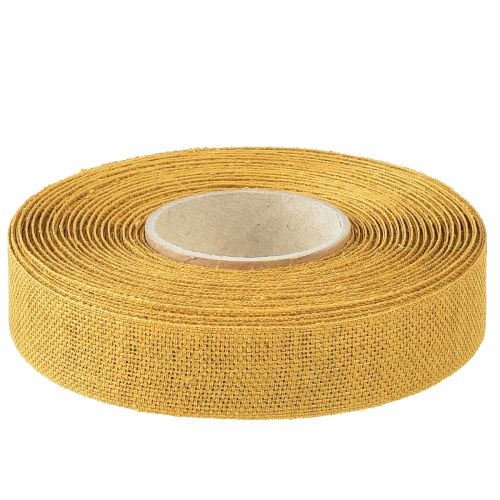 Article Ruban décoratif nature jaune 25mm 20m