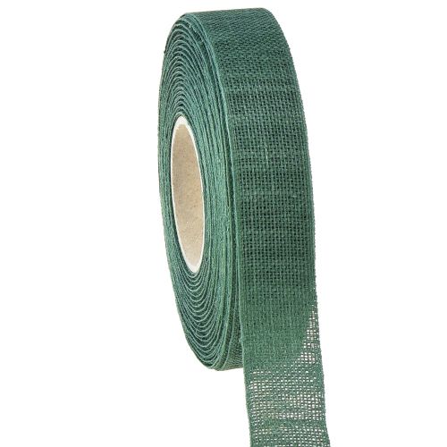 Floristik24 Ruban décoratif nature vert 25mm 20m