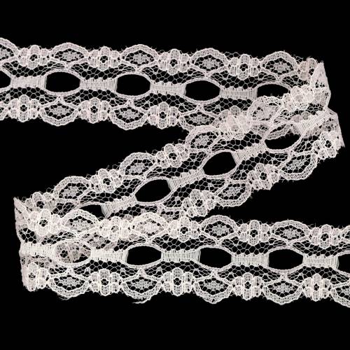 Floristik24 Ruban dentelle rose 30mm ruban déco dentelle décoration mariage 20m