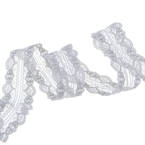 Bande de dentelle avec bord de vague 25mm 20m