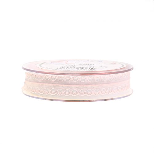 Floristik24 Ruban dentelle vintage rose 20mm 20m