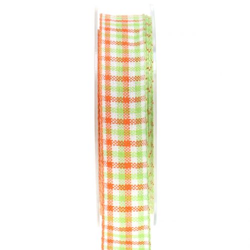 Ruban à Carreaux Vert Sur Bobine Bois – 1 Cm X 2 M, Neuf, Pour Loisirs Créatifs