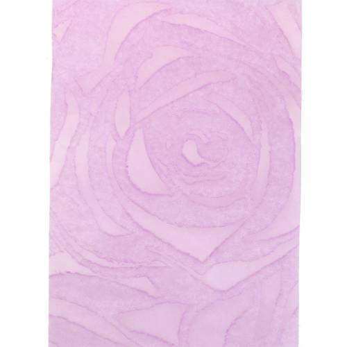 Floristik24 Ruban déco roses large violet 63mm 20m