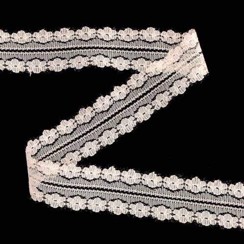 Floristik24 Ruban dentelle ruban déco rose 20m 3cm emballage cadeau