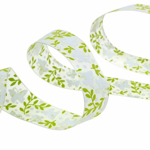 Article Ruban décoratif avec papillons 25mm ruban organza vert ruban cadeau 20m