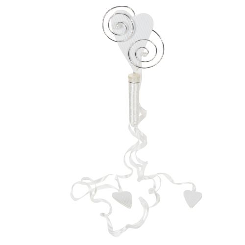 Article Porte-manteau avec tube et cœur, 18 cm, lot de 6