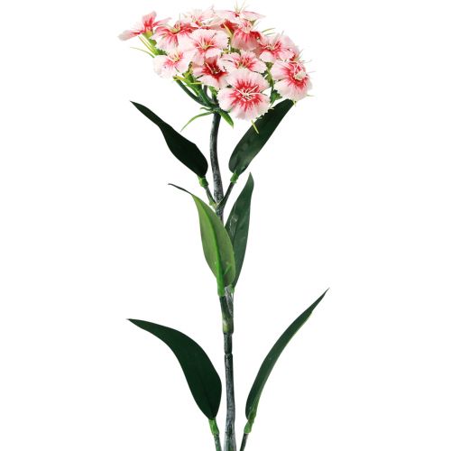 Oeillet barbu Oeillet artificiel Rose Pêche 52cm