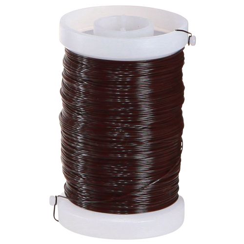 Fil de fer pour fleuristerie et bricolage Brun 0,35mm 100g 3pcs