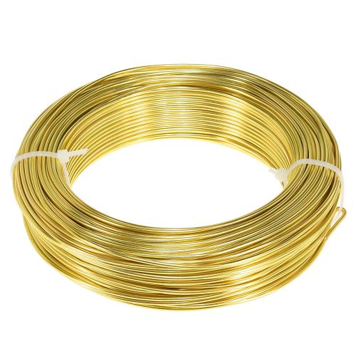 Article Fil artisanal fil aluminium doré pour travaux manuels Ø2mm L60m