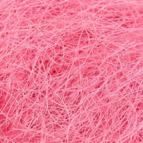 Floristik24 Matériel d'artisanat, herbe de sisal, matériau naturel rose 300g