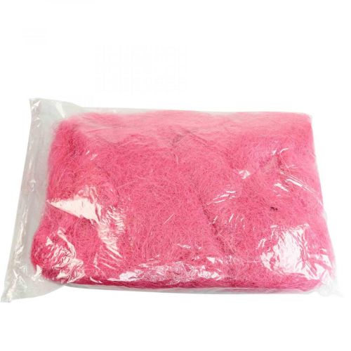 Floristik24 Matériel d&#39;artisanat, herbe de sisal, matériau naturel rose 300g