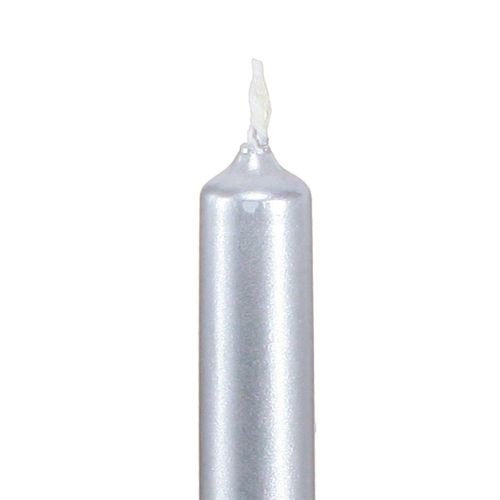 Article Bougies d'arbre Bougies d'arbre de Noël argent 13x105mm 20 pcs