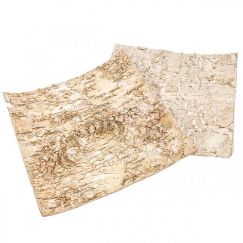 Floristik24 Écorce d&#39;arbre écorce décorative carrée écorce de bouleau naturelle 20×20cm 6 pcs