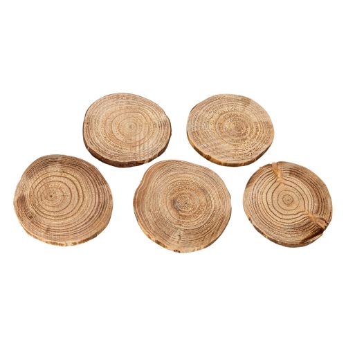 Rondelles de bois naturel pour la décoration et les loisirs créatifs, 6 cm, 300 g | Floristik24.be