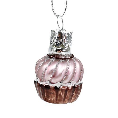 Floristik24 Décorations d&#39;arbres Muffins Mix Ø2,5cm 6pcs