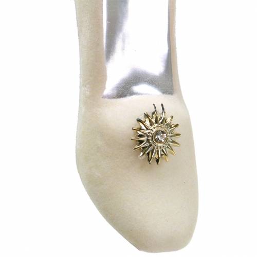 Floristik24 Escarpins sapin de Noël blanc 11cm 2pcs