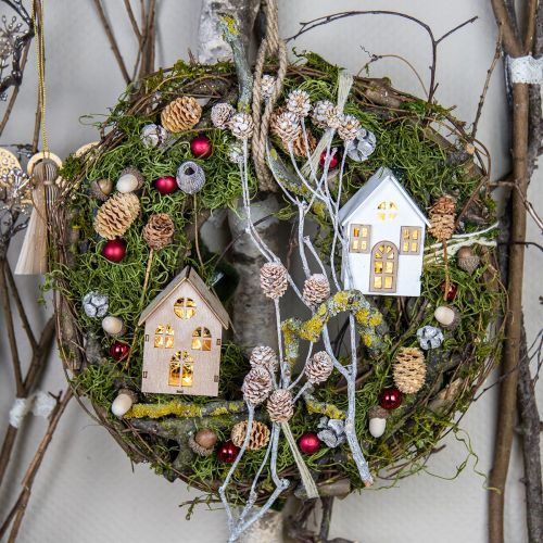 Floristik24 Décorations de sapin de Noël, décoration maison en bois H10cm 4 pièces