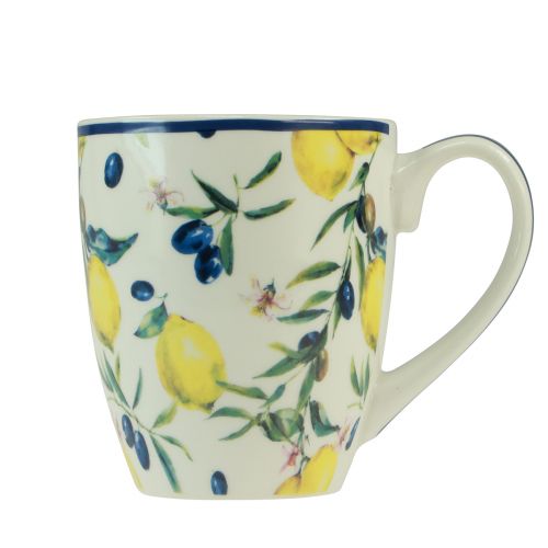 Mug tasse olives et citrons céramique 10,5cm