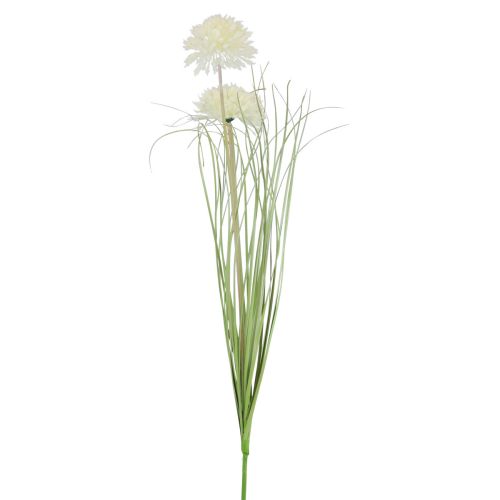 Floristik24 Fleurs artificielles boule de fleur allium oignon ornemental blanc artificiel 90cm