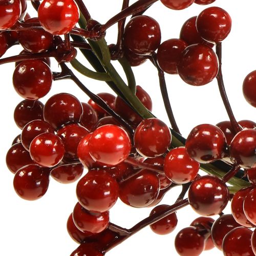 Article Couronne de Baies Plantes Artificielles Rouges Noël Rouge Ø35cm