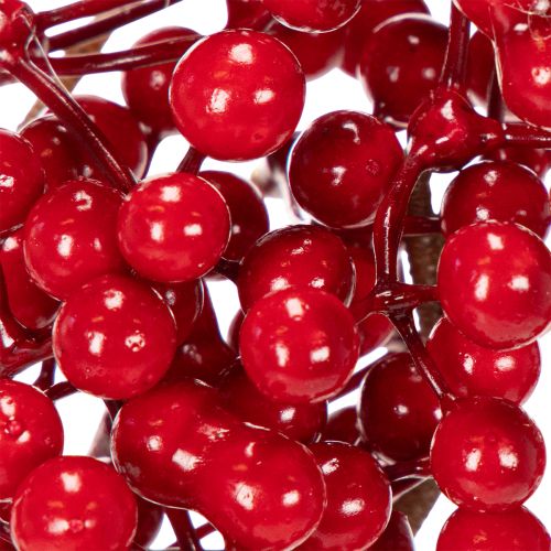 Branche de houx artificielle à baies rouges, branche décorative pour vases, 47 cm, lot de 3 | Floristik24.be