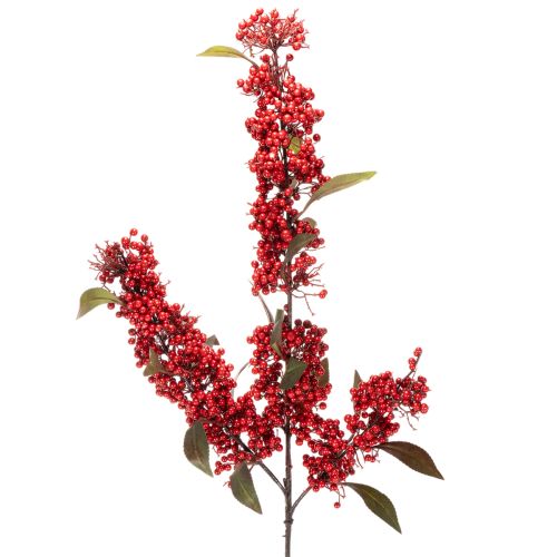 Branche artificielle avec baies et feuilles rouges, 96 cm acheter | Floristik24.be