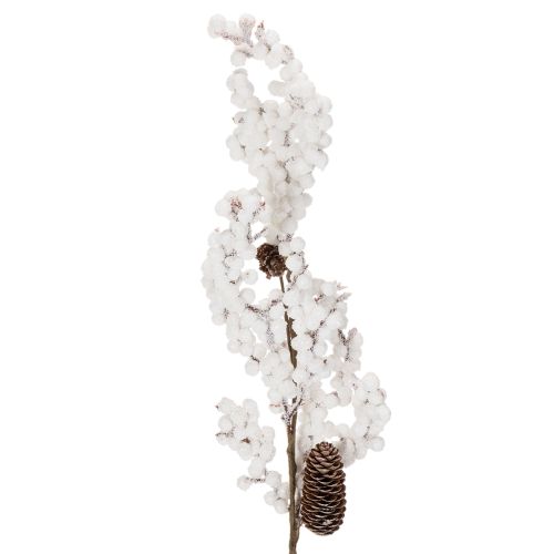 Branche artificielle décorative d'hiver avec baies et pommes de pin, 60 cm acheter | Floristik24.be