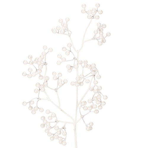 Branche de baies blanches artificielles, fournitures de décoration/loisirs créatifs, 52 cm acheter | Floristik24.be